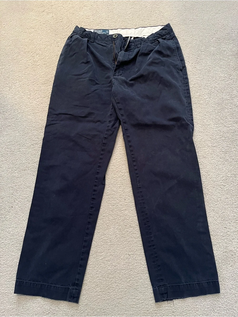Men's Navy Casual Chino Pants